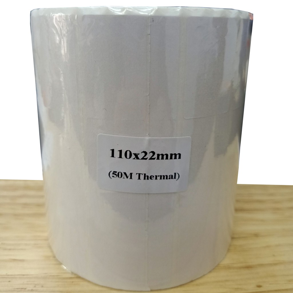 Giấy in mã vạch, in tem nhiệt 3 tem 110x22mm