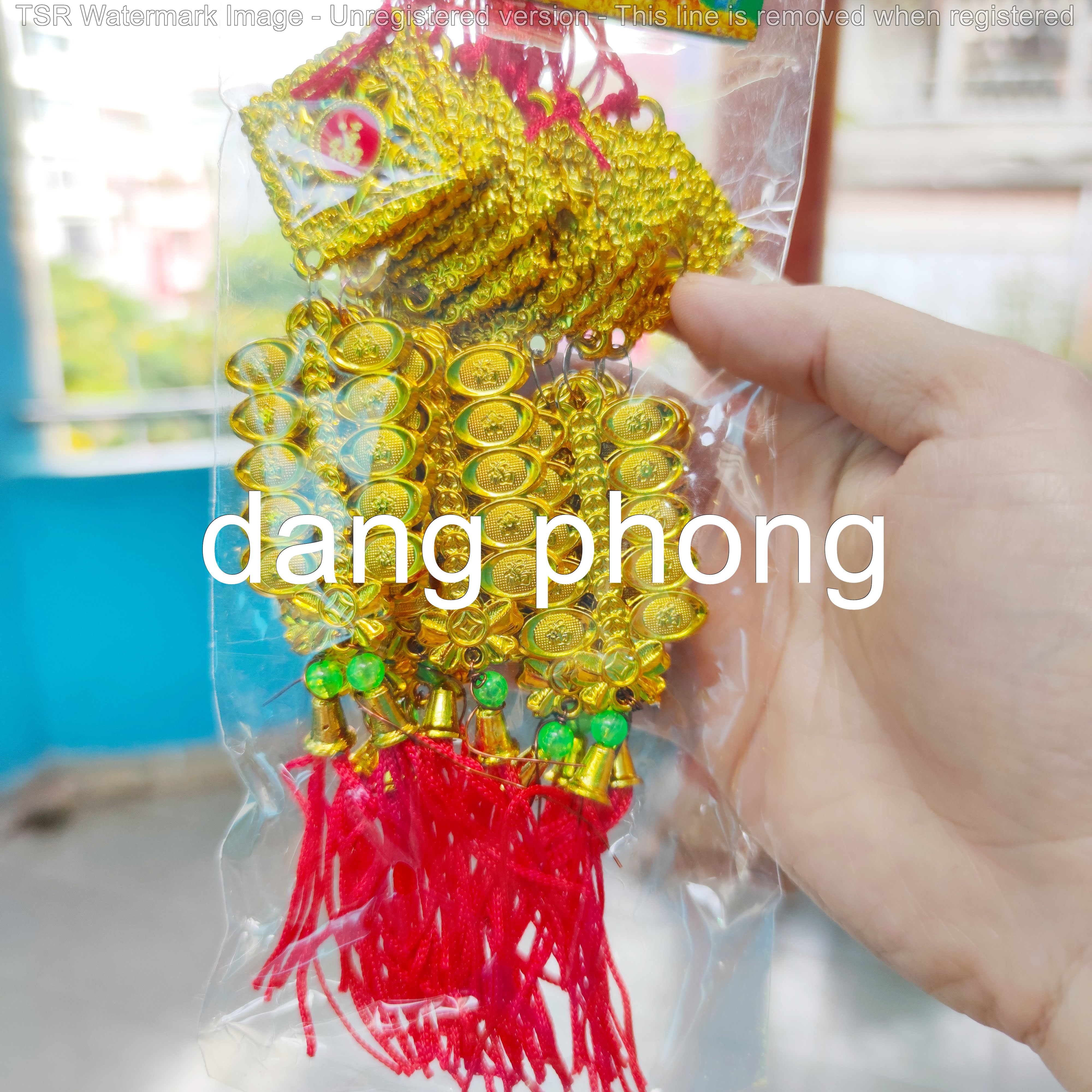 Bich 10 dây treo vuông vàng vĩ trang trí tết