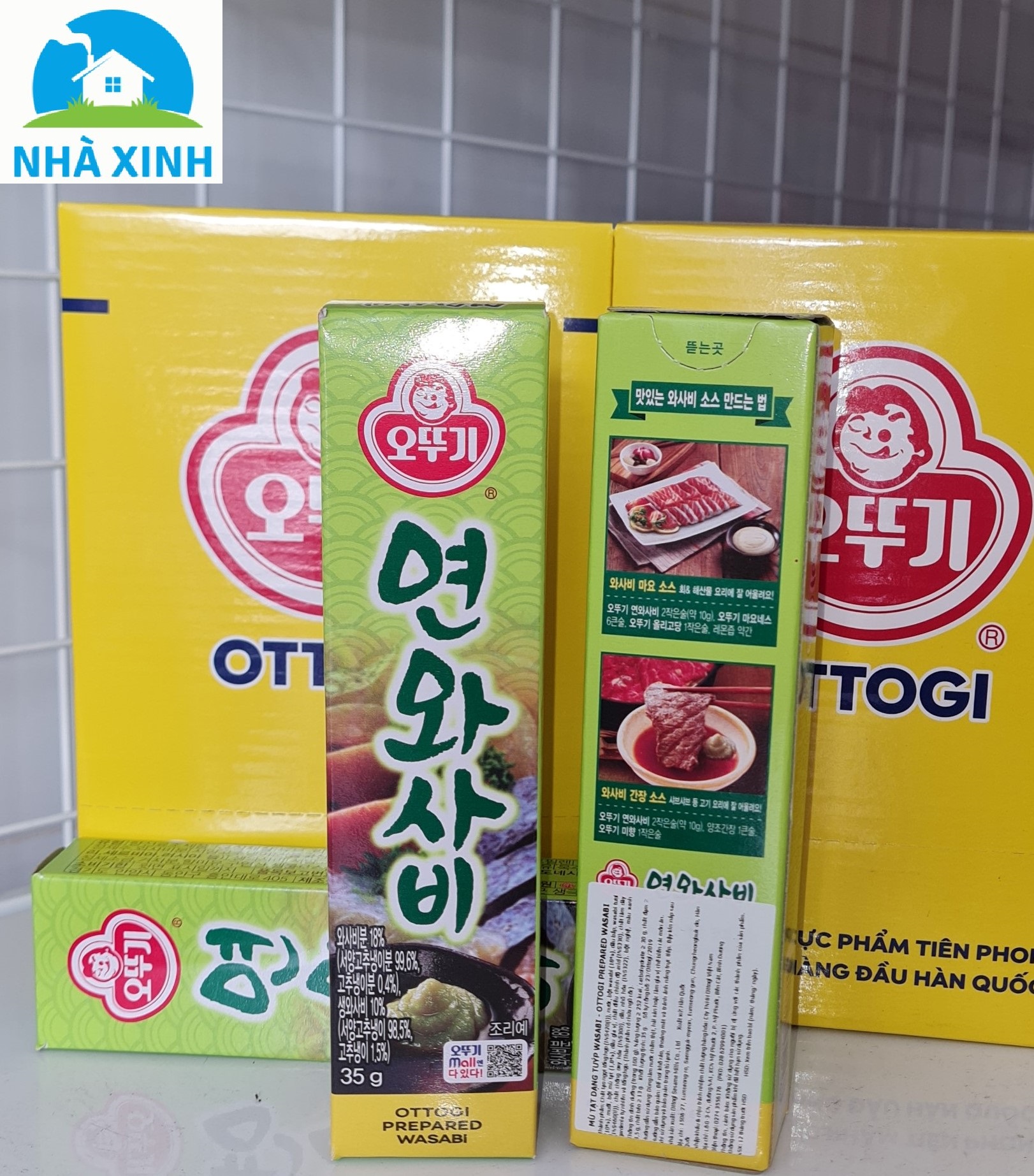 Mù tạt wasabi Ottogi tuýp 35g - Hàng nhập khẩu