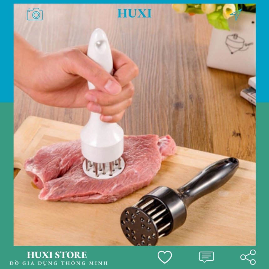 Dụng Cụ Làm Mềm Thịt, Dụng Cụ Dầm Thịt Bằng Tay, Giúp Mềm Thịt Bò, Làm Bít tết, Beefsteak, Meat Tender Tiện Dụng