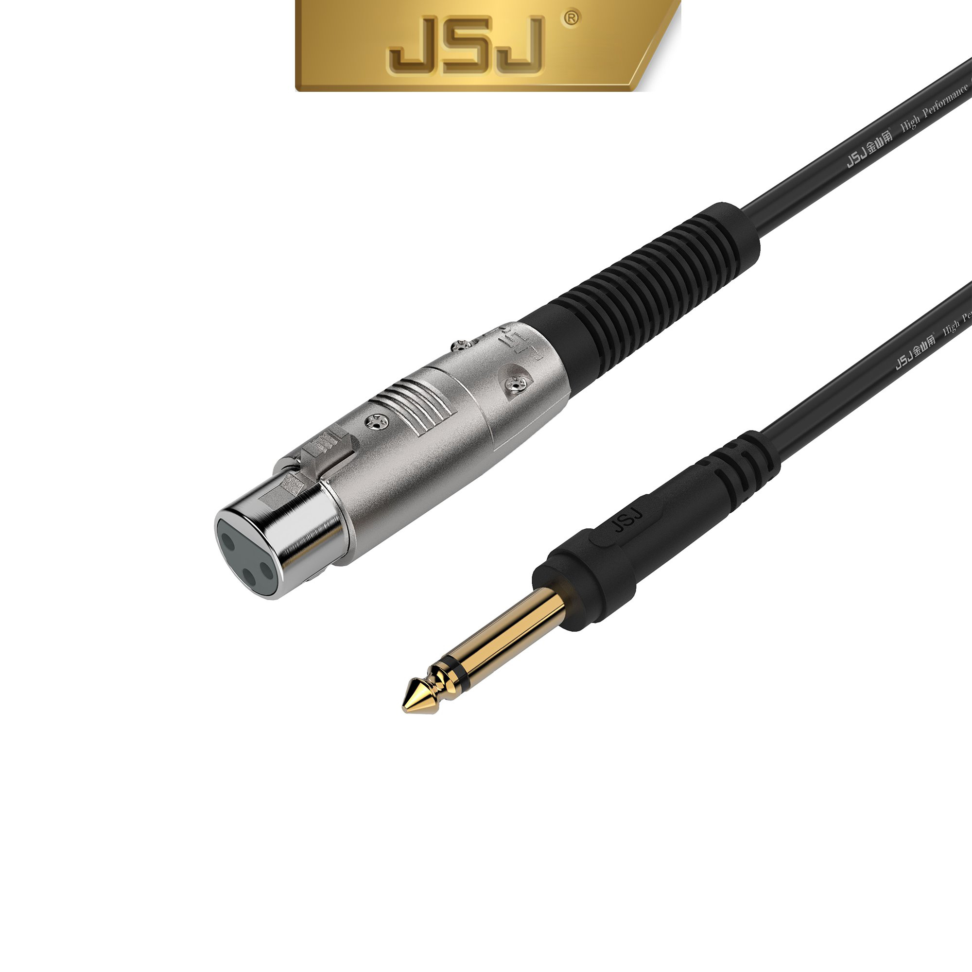 Dây canon (XLR) cái ra 6 ly (6.5mm) đực JSJ 803A dài 1m - 5m sử dụng chất liệu PVC cao cấp tạo cảm giác cầm tay thoải mái dễ dàng tháo lắp lớp lõi đồng nguyên chất không oxy hóa cho âm thanh trung thực