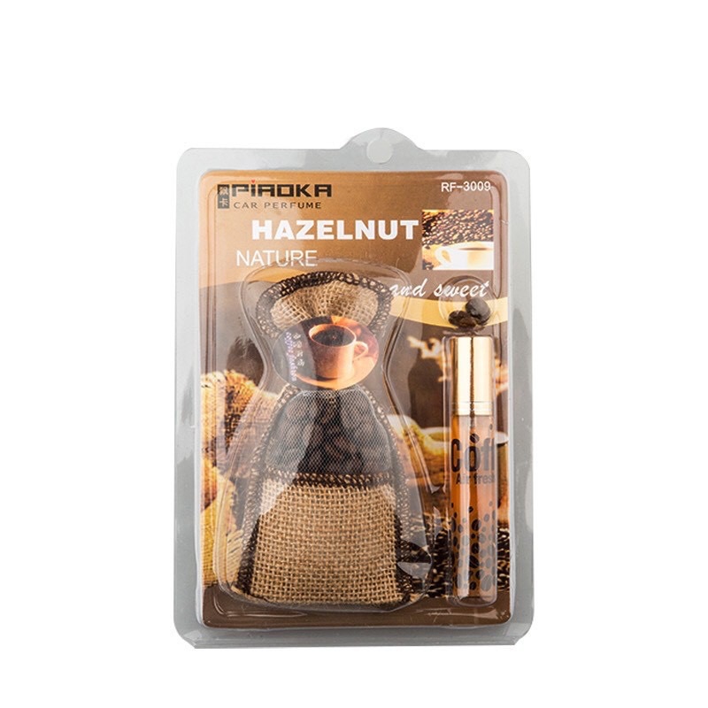 Túi thơm Cafe treo xe kèm tinh dầu Cà phê  Túi thơm khử mùi ô tô