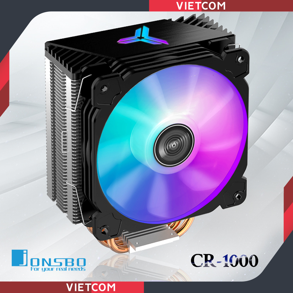 Quạt tản nhiệt cpu jonsbo cr-1000 led rgb - tặng kèm keo tản nhiệt