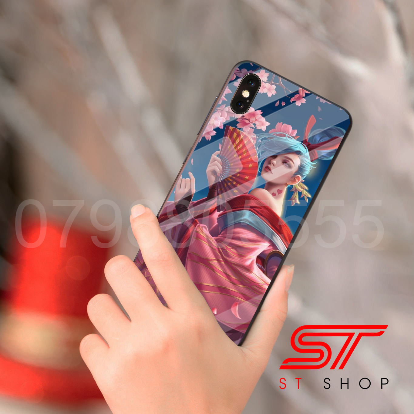 Ốp lưng kính in hình tướng Airi Liên Quân cho dòng máy iPhone