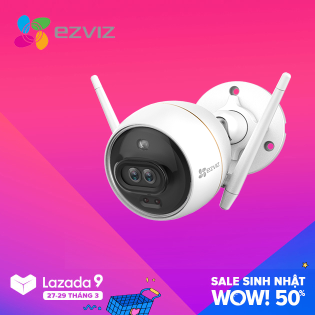 [VOUCHER 8% tối đa 800k cho đơn từ 150k] Camera Wifi Ezviz C3X có màu ban đêm C3X 1080P Full HD ( không cần đèn rọi ) , báo động AI , lưu hình và âm thanh