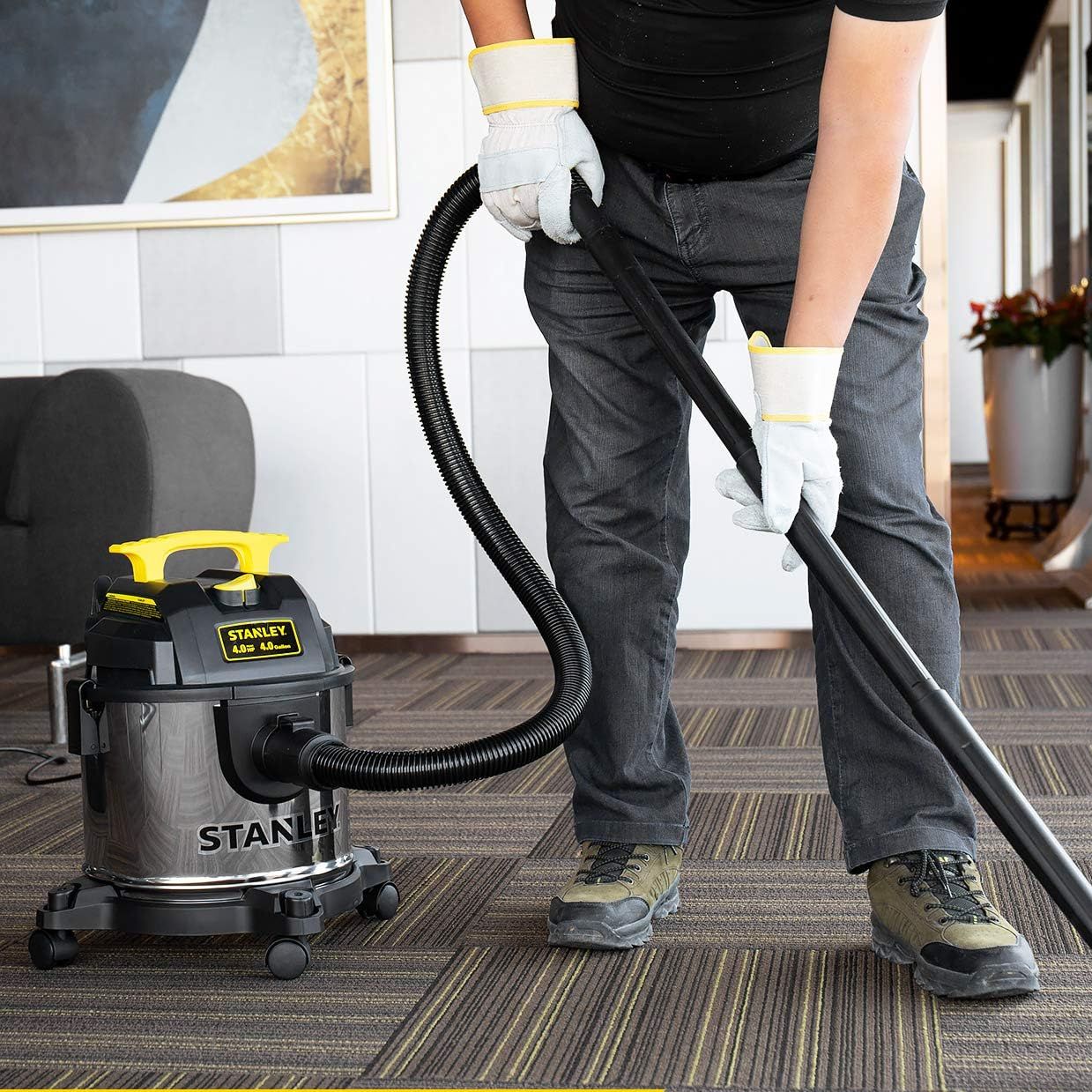 Stanley sl19301-4b | máy hút bụi đa năng stanley sl19301-4b 15 lít - 1300w - hút khô, hút nước & thổi bụi, lực hút 12.5kpa - hàng chính hãng