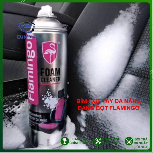 Bình Xịt Tẩy Đa Năng Dạng Bọt Flamingo F002 650ml - Vệ Sinh Nội Thất Oto, Nội Thất Gia Đình - Phụ Kiện Đồ Chơi Ô Tô Xe Hơi EUNOIA