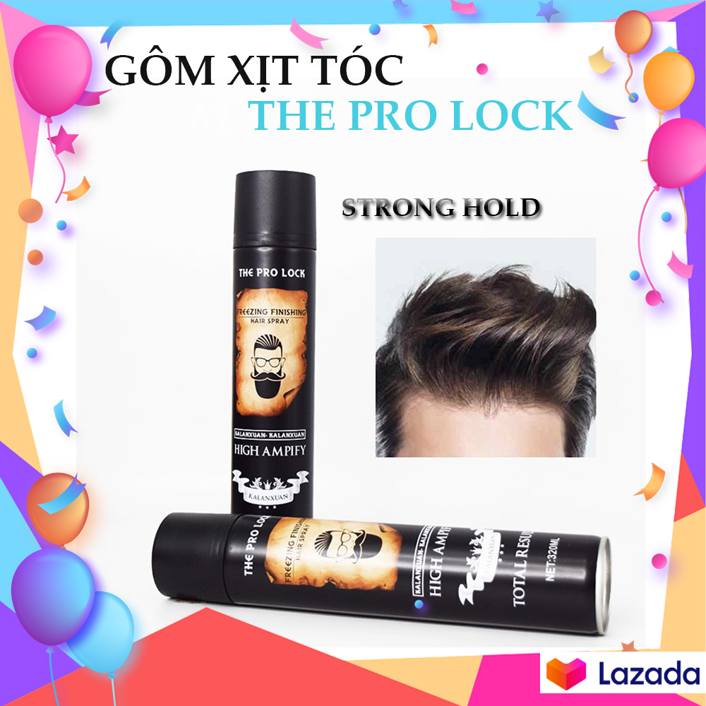 Keo vuốt tóc the pro lock, gôm xịt tóc nam, keo vuốt tóc nam - strong hold, hương thơm dễ chịu. bảo hành 1 đổi 1 toàn quốc!