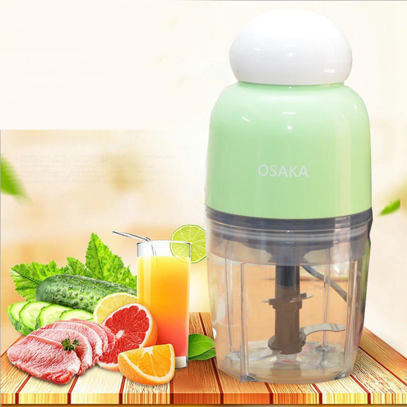 Máy Xay Đa Năng 2 Lưỡi OSAKA Nắp Tròn, Xay Sinh Tố, Xay Thịt, Xay Đá Bào. Siêu Tiện Lợi, Dễ Sử Dụng.