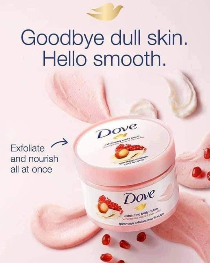 Tẩy da chết body dove đức 🇩🇪 - dove creme-dusch- peeling 225ml