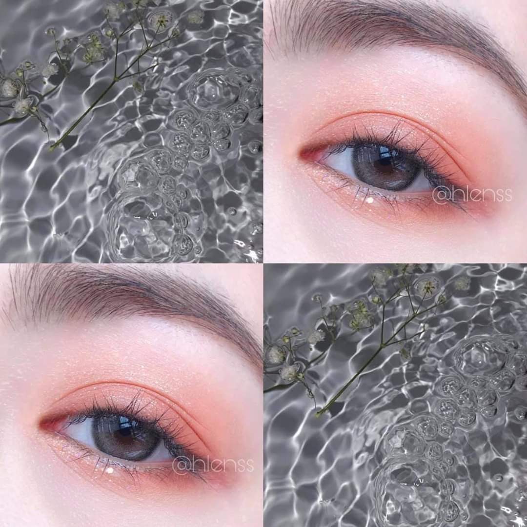 Lens - Kính áp tròng xám tây sử dụng 1 năm tặng kèm khay đơn bé chưa có dụng cụ đeo
