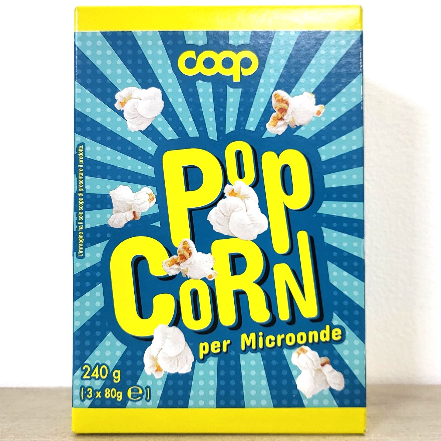 COOP (Hộp 240g / 3 gói) BẮP NỔ (BỎNG NGÔ) BẰNG LÒ VI SÓNG Microwave Popcorn