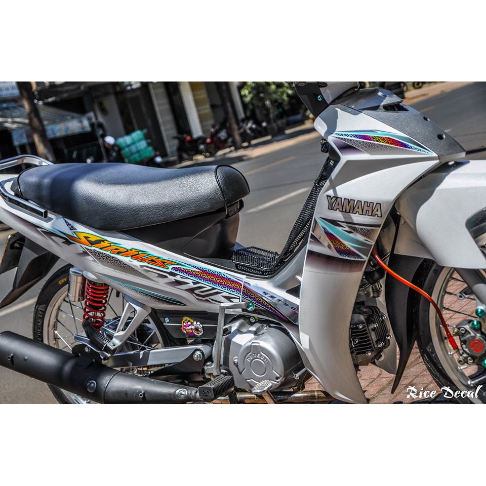 Tem rời Sirius 7 Màu Titan Xe Trắng 2|Mẫu mã đa dạng|Chi tiết sắc nét|Nhận làm Tem rời theo Yêu Cầu