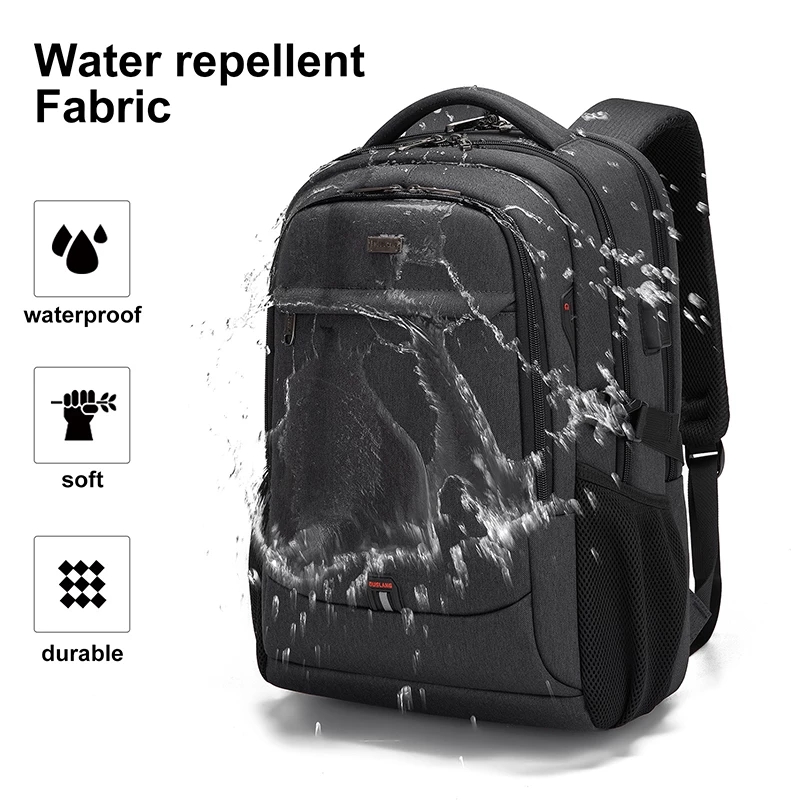 WIERSOON Ba lô kinh doanh không thấm nước nam thời trang mới Ba lô du lịch máy tính xách tay Ba lô 15.6 inch Tuổi trẻ Ba lô