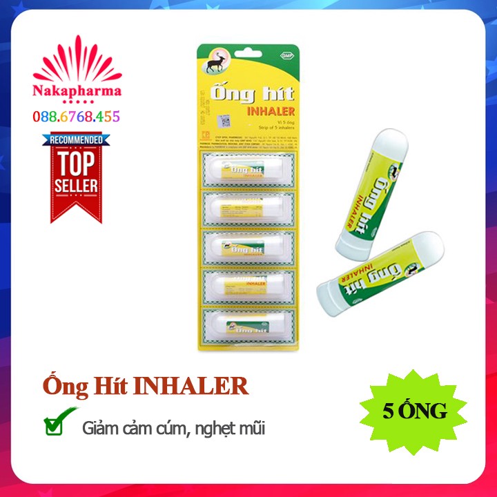 Ống Hít Inhaler – Giảm cảm cúm, nghẹt mũi