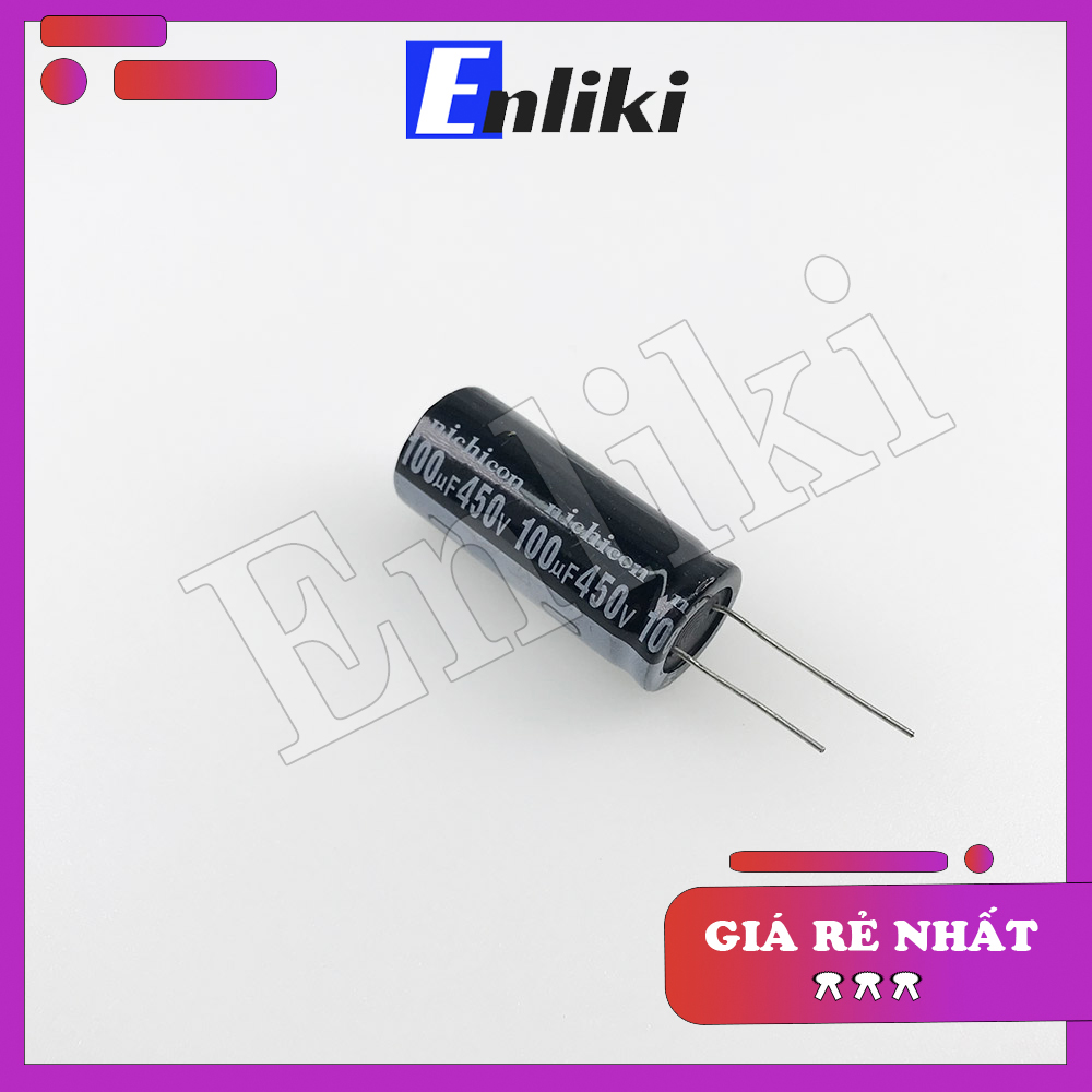 Tụ 100uf 450v kích thước 18x40mm