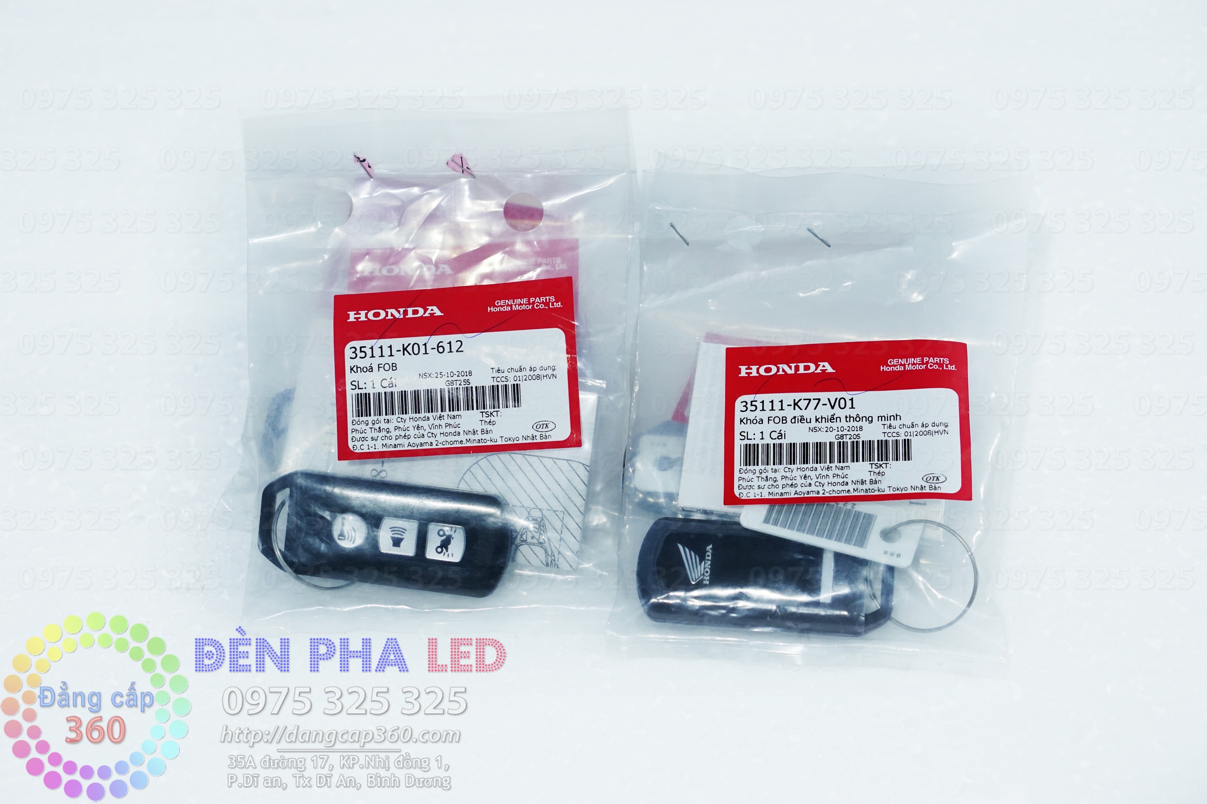 Remote honda K01 K77 K016 - chìa khóa thông minh sh150i SH125i PCX SH mode