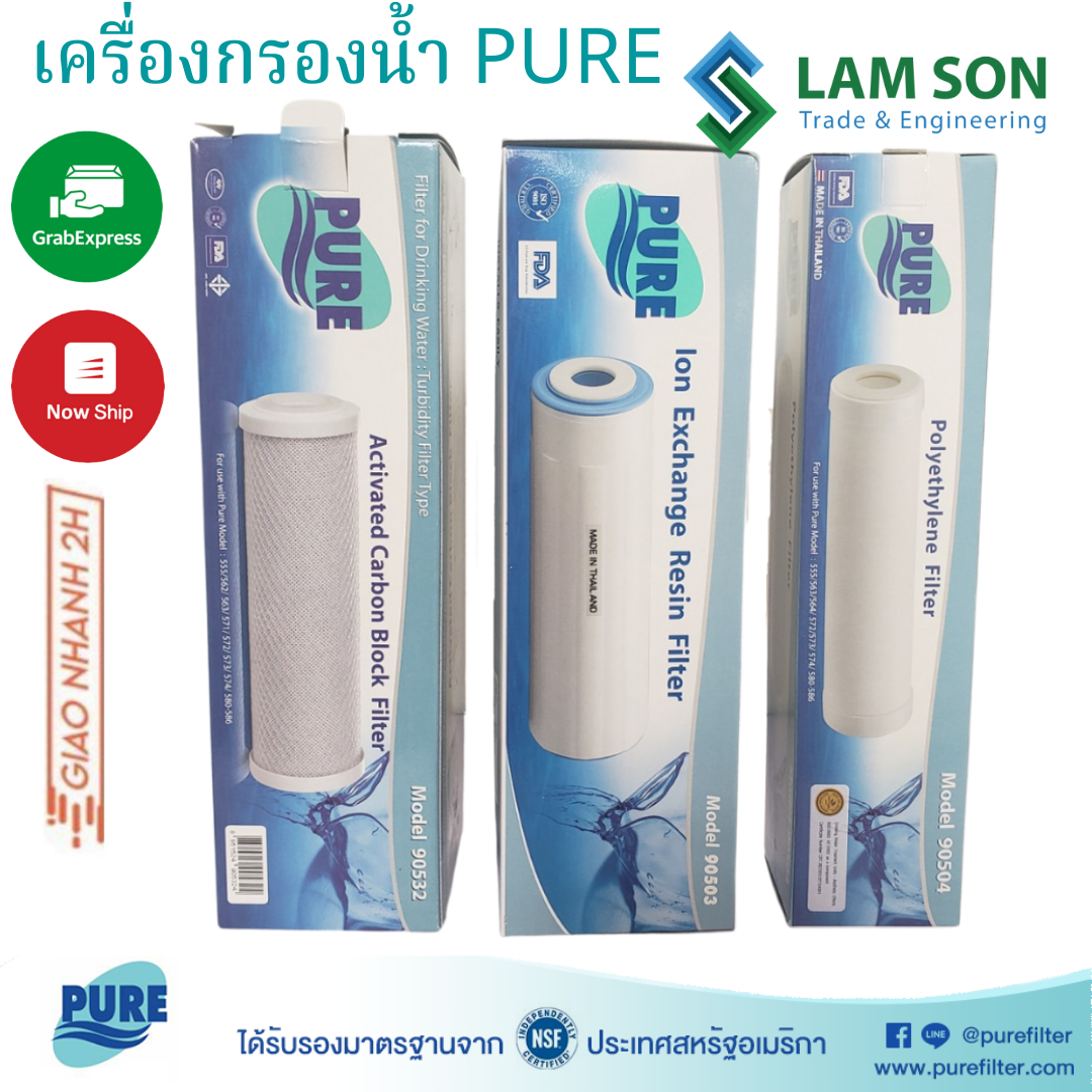 Lõi lọc Pure Thái lan [NHẬP KHẨU CHÍNH HÃNG Pure Thái Lan] CHO MÁY RO VÀ MÁY ION KIỀM