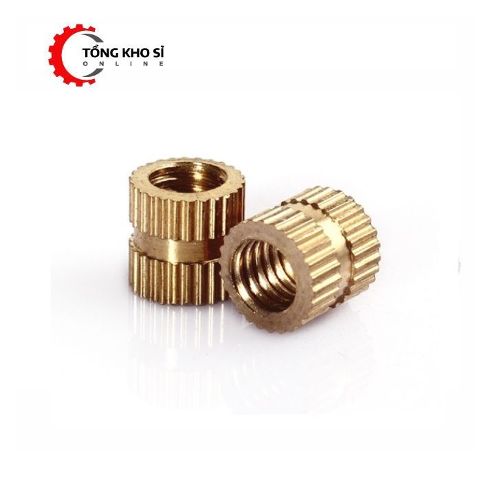 Chốt đồng m2, đai ốc tròn ren bằng đồng, đai ốc cấy ren, ốc đồng hoa tinh chỉnh