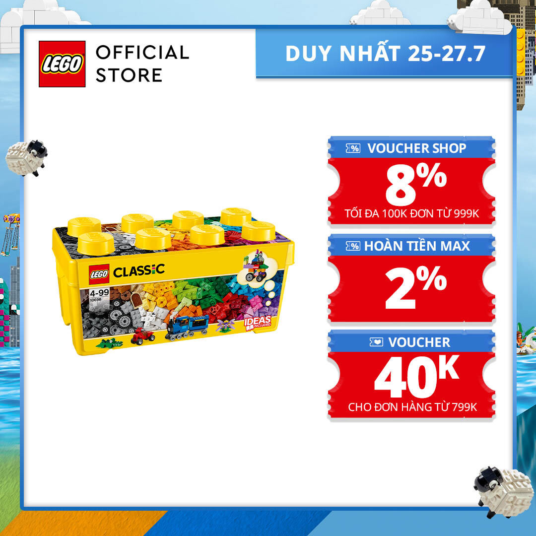 Đồ Chơi Lắp Ráp LEGO Duplo Thùng Gạch Sáng Tạo 10914 Cho Bé Trên 1 Tuổi