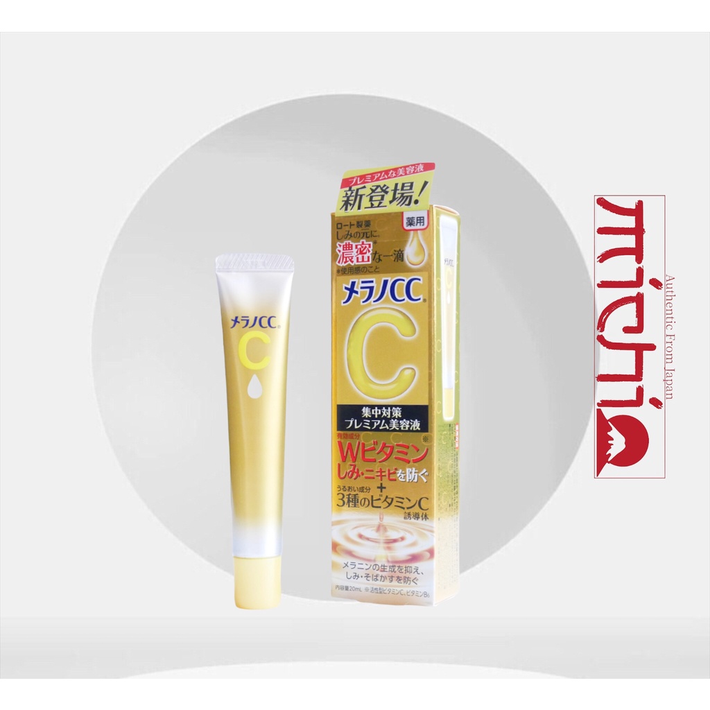 Serum melano cc nám và mụn rohto nhật bản, tinh chất cc melano premium