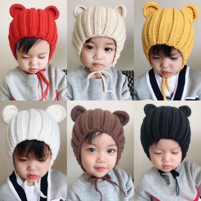 [Freeship]Mũ len tai tròn chùm tai cho bé từ 1-4 tuổi, Thời trang mùa đông CEC Waterproof hottrend 2021 cho trẻ em