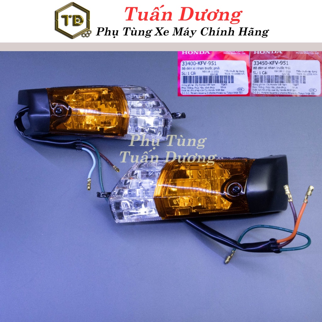 Cụm xi nhan trước xe dream việt hàng zin - bộ đôi xi nhan trước dream dùng cho các đời dream việt và thái