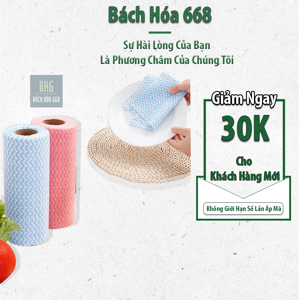 Cuộn khăn giấy lau bếp đa năng 50 tờ