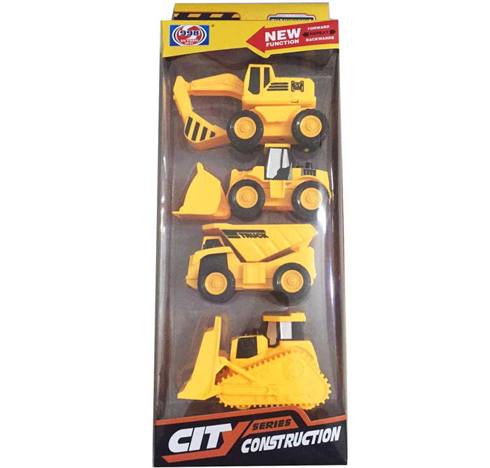 Bộ đồ chơi 4 xe công trình vbc-998-46d có lên dây cót. phù hợp cho bé từ 2.5 - 3 tuổi trở lên