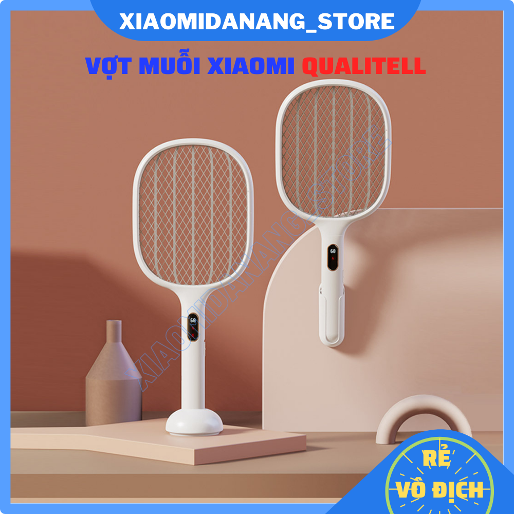 Vợt muỗi Xiaomi Qualitell kiêm đèn bắt muỗi tiện dụng - Màn Hình Hiển Thị Kỹ Thuật Số