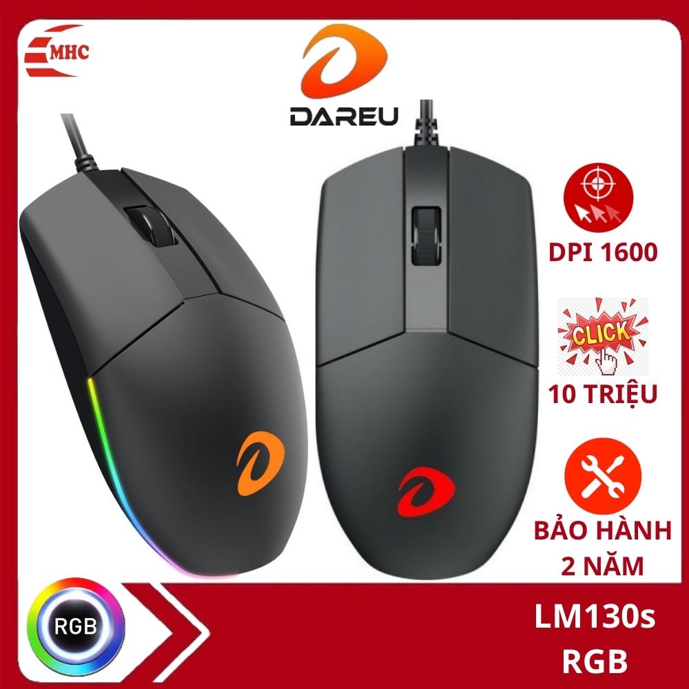 Chuột máy tính có dây Led rgb Dareu LM130 chính hãng bảo hành 2 năm