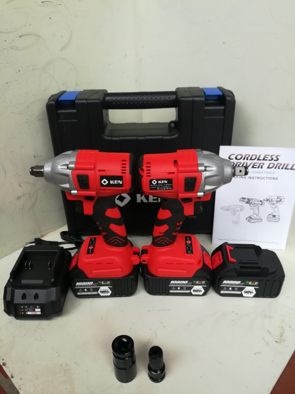 Máy xiết bulong kiêm bắt vít 2 chức năng 2 pin