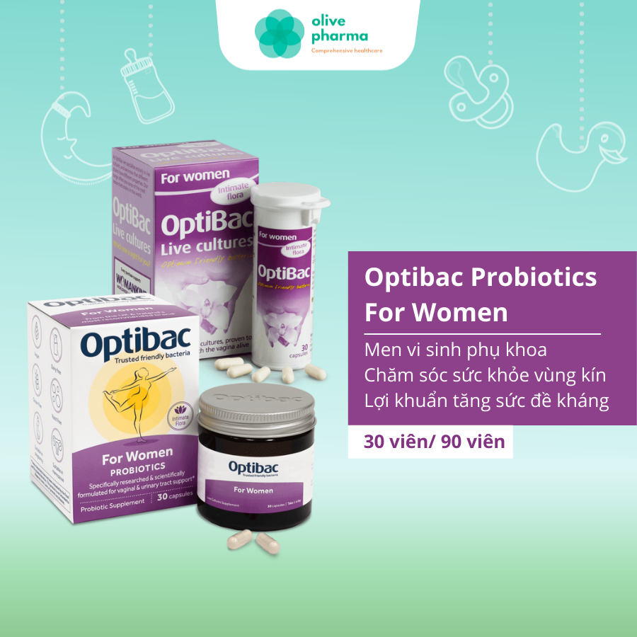 Men vi sinh Optibac tím chuẩn nội địa UK