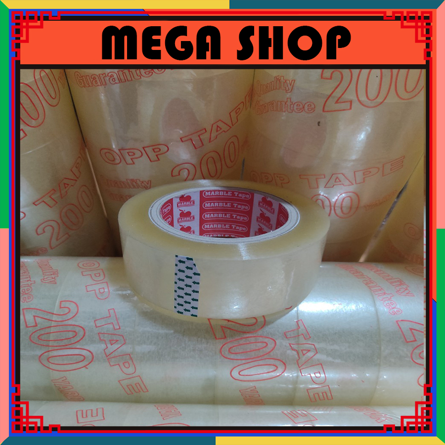 6 cuộn băng keo băng dính trong 4,8cm-200yard