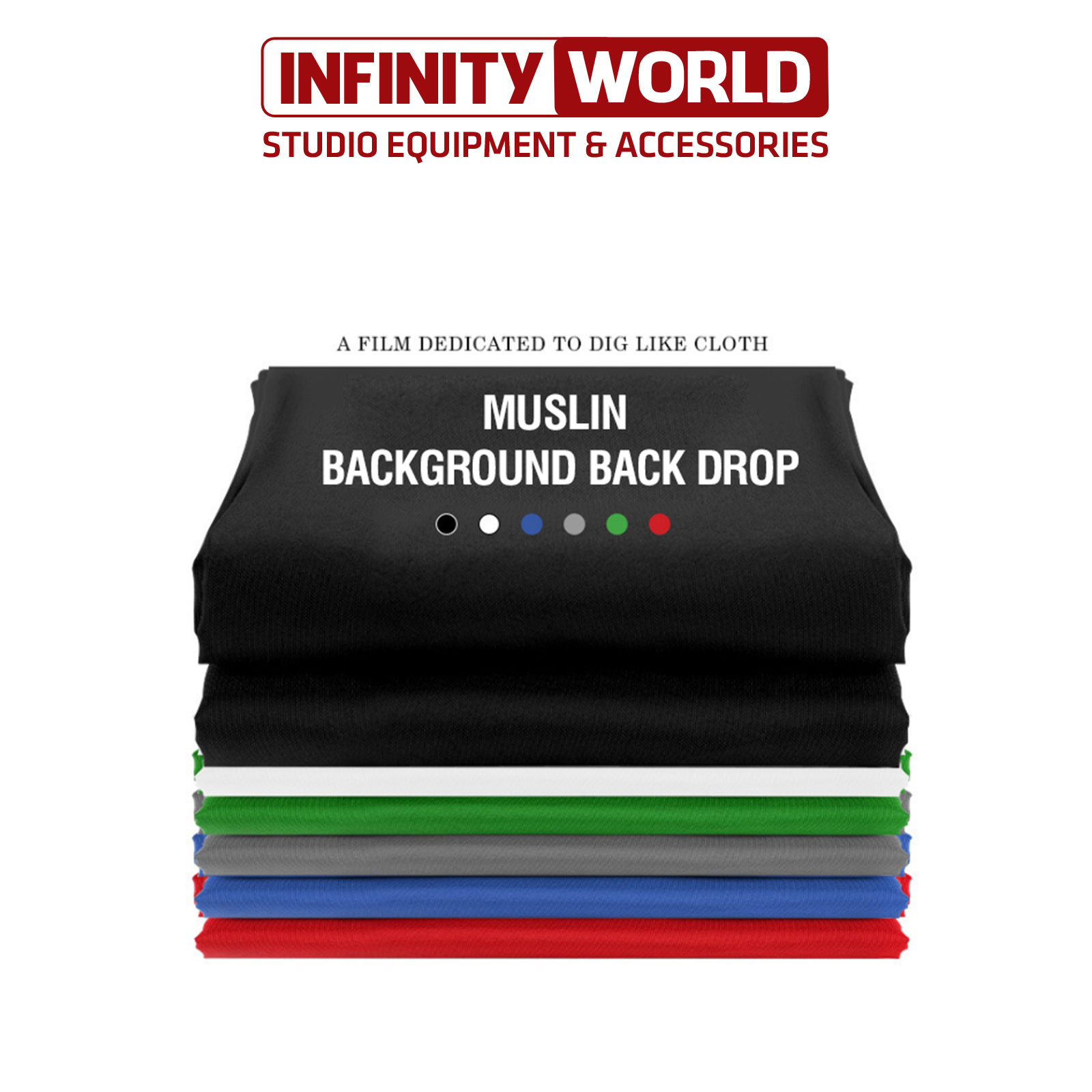 Phông nền vải hỗ trợ quay phim & chụp ảnh studio 2x3m (Vải muslin cao cấp)