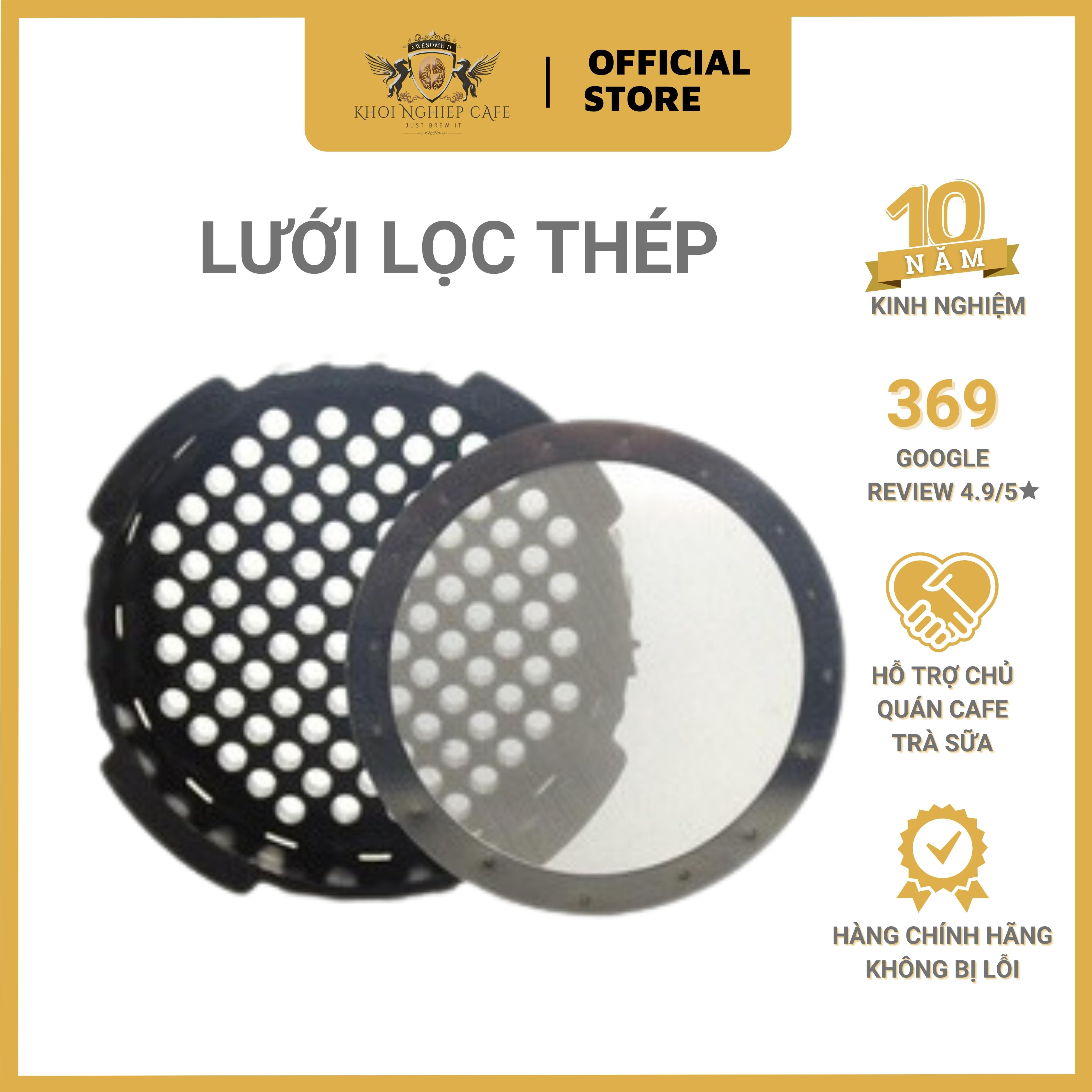 AEROPRESS - Bộ lọc thép cao cấp bình pha cafe kiểu aero press | Có thể thay thế giấy lọc và tái sử dụng nhiều lần | Tiện lợi đi du lịch