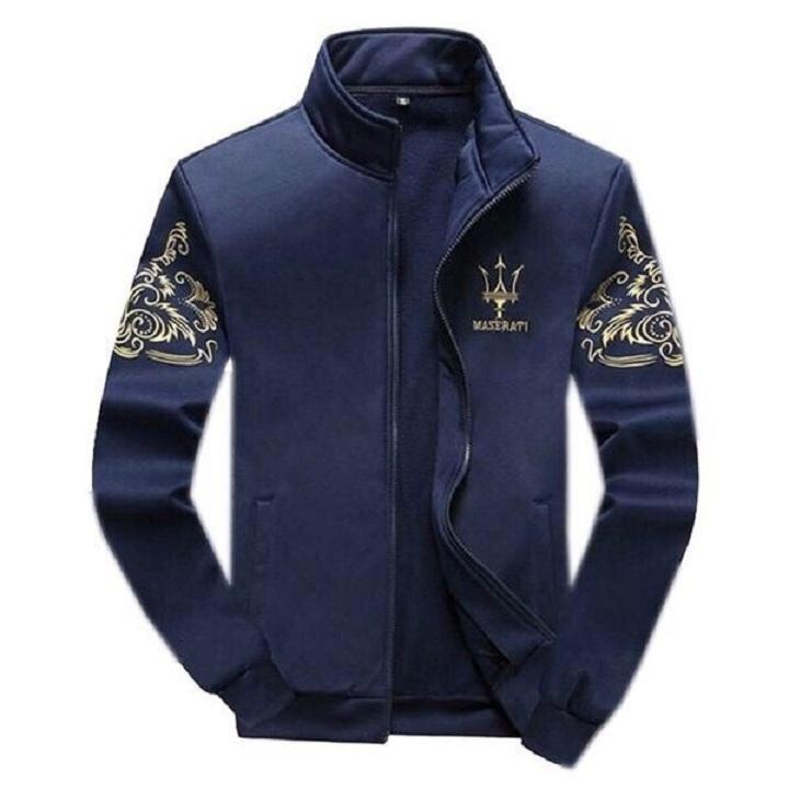 Áo khoác nỉ nam cổ trụ chuẩn men
