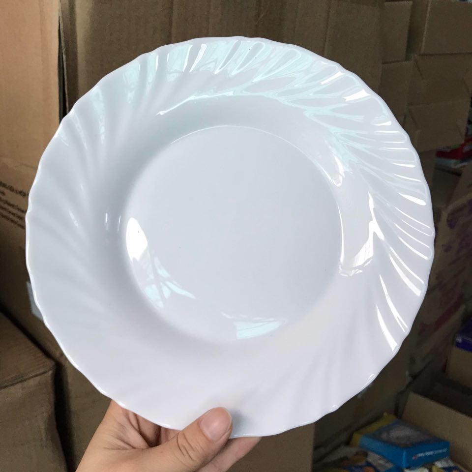 Combo 3 dĩa thủy tinh opal 21cm Hàng khuyến mãi từ Unilever