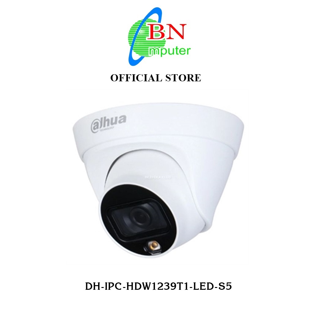Camera IP Full color Dahua DH-IPC-HDW1239T1-LED-S4 FullColor 2MP dome camera có màu
