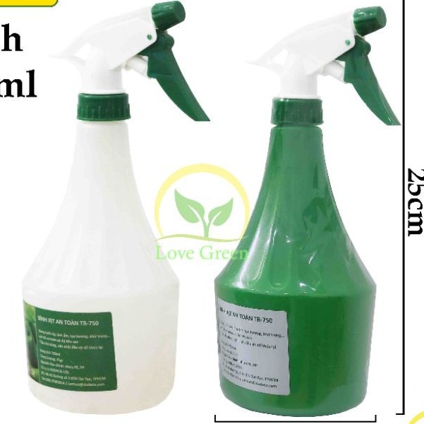 Bình xịt bóp tay - bình phun sương - 750ml - bx04