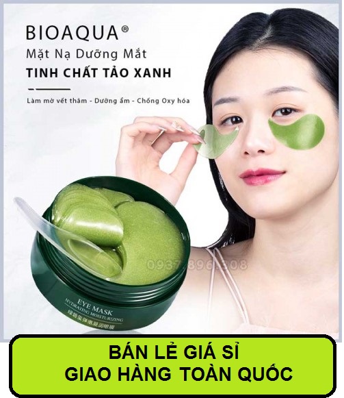 Mặt nạ mắt BIOAQUA  Chiết xuất Tảo Biển Giảm Quầng Thâm, Bọng Mắt, Nhăn Mắt của Bioaqua(60 miếng)