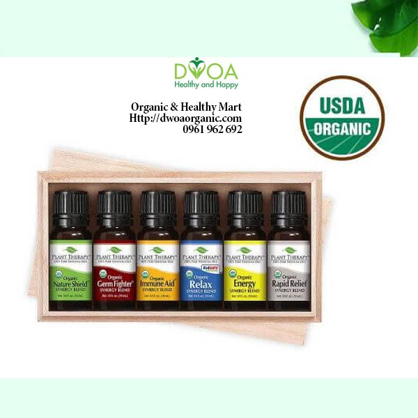 Sét 6 tinh dầu hỗn hợp hữu cơ Plant Therapy