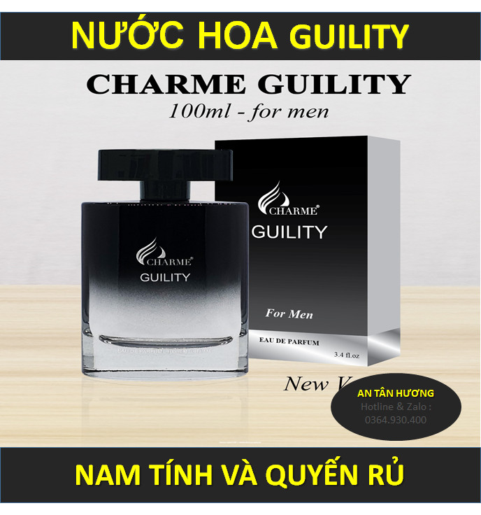 Nước Hoa Nam Guility 100ml hương thơm quyến rũ và nam tính nước hoa chame