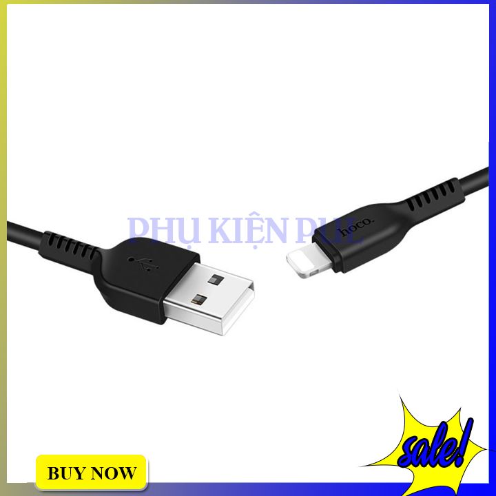 Cáp sạc nhanh hoco x20 lightning bảo hành 12 tháng