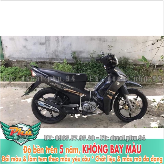 Tem rời Sirius Fi đen nhám Bản 2020 -mã 3