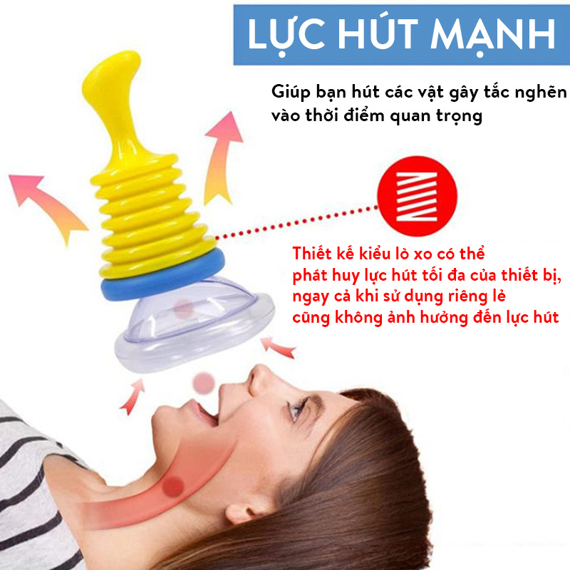 Thiết Bị Sơ Cứu Chống Nghẹn Hóc, Dụng Cụ Hút Dị Vật Mắc Cổ Họng Tại Nhà Cho Trẻ Em, Người lớn, Choking Rescue Device