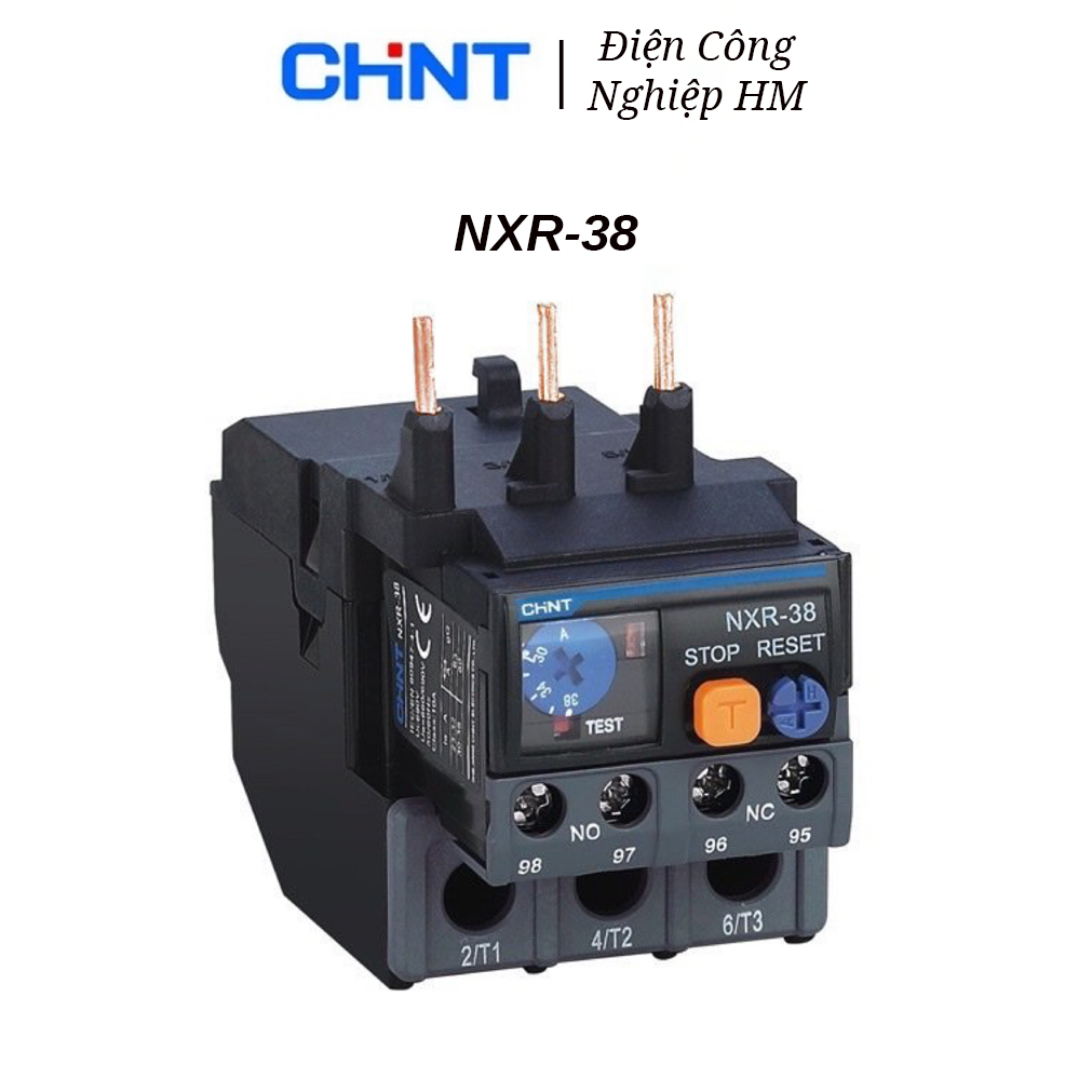 Rơ le nhiệt chint 3 pha nxr-38 chính hãng, relay chint 3p nxr-38