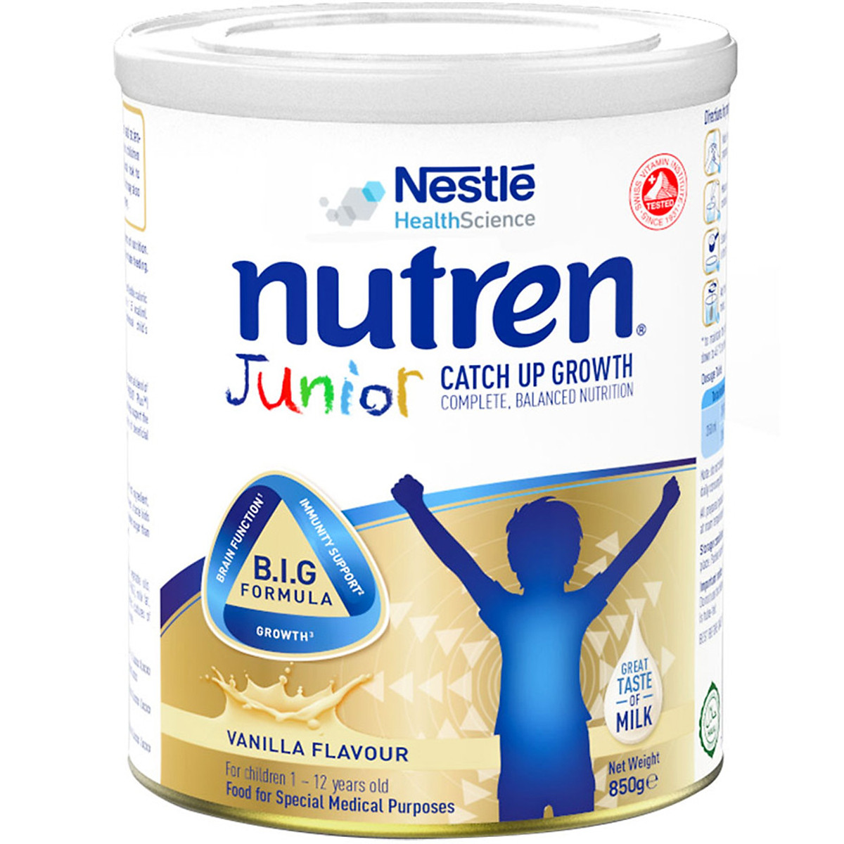 HCMNutren Junior 800g. Hỗ trợ tăng cân hiệu quả. Sữa chính hãng Nestlé