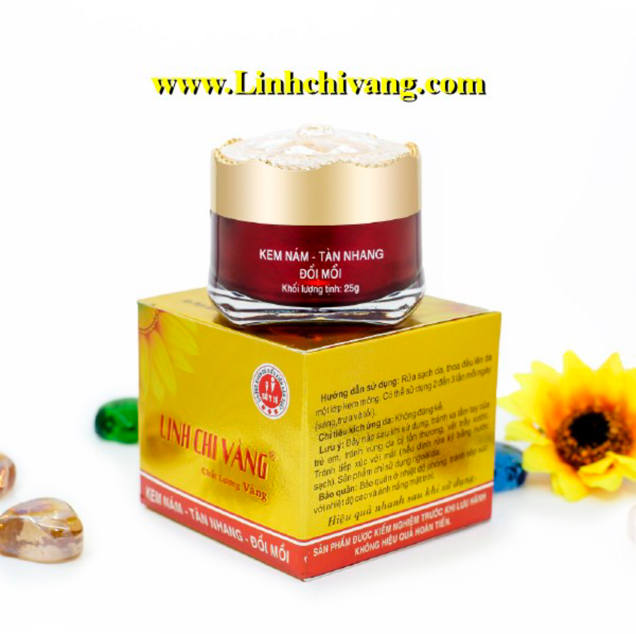 KEM NÁM, TÀN NHANG, ĐỒI MỒI LINH CHI VÀNG 25G
