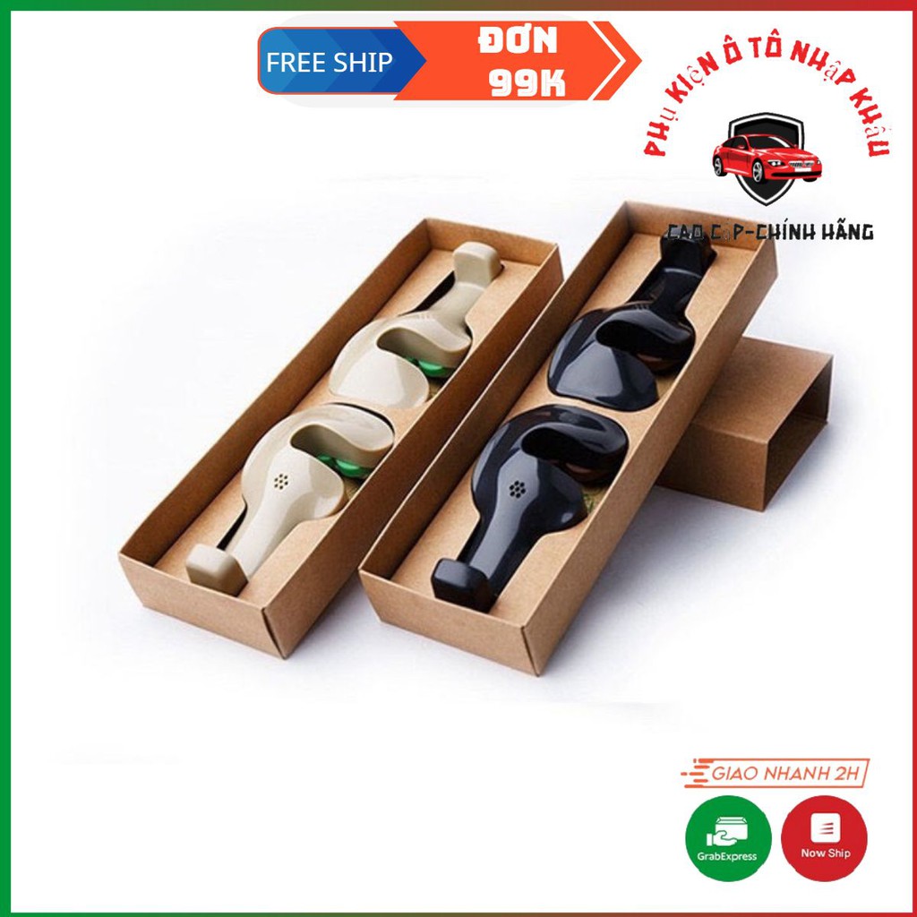 [HCM]⚡️⚡️ Móc Treo Đồ Sau Ghế Dành Cho Xe Hơi an toàn cho trểm. tiện lợi gồm 2 móc - Cặp màu đen